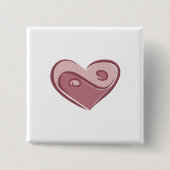 陰陽ハート 缶バッジ (正面)