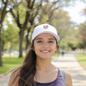 陰陽ハート 芸術的 キャップ