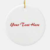 陰陽ハート（赤/ピンク） セラミックオーナメント (裏面)