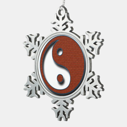 陰陽バイシャーリーテイラー スノーフレークピューターオーナメント (右)