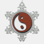 陰陽バイシャーリーテイラー スノーフレークピューターオーナメント (正面)