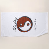 陰陽バイシャーリーテイラー ビーチタオル (正面)