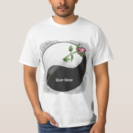 陰陽バラTシャツ Tシャツ (正面)
