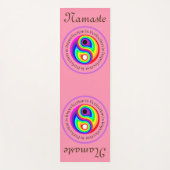 陰陽ピンクトレーニング、ピラティス ヨガマット (正面)