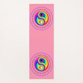 陰陽ピンクトレーニング、ピラティス ヨガマット (正面)