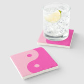 陰陽ピンク ストーンコースター (横)