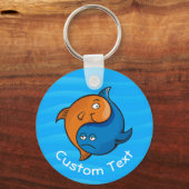 陰陽フィッシュマンガキーチェーン キーホルダー (正面)