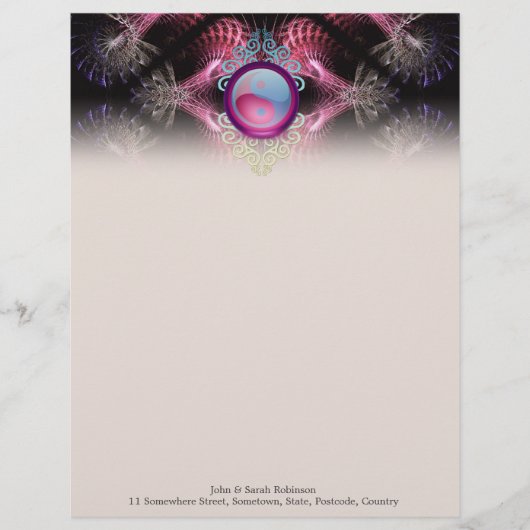 陰陽フラクタルアーティストリー#003レターヘッド レターヘッド (正面)