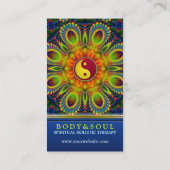 陰陽フラクタルピーコックマンダラニューエイジ 名刺 (裏面)