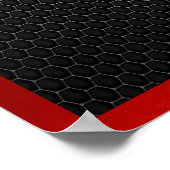 陰陽ブラックレッド3D ポスター (角)