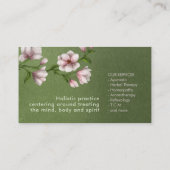 陰陽マグノリアの花の木 名刺 (裏面)