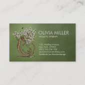 陰陽マグノリアの花の木 名刺 (正面)