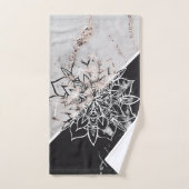 陰陽マンダラオンマーブル#1 バスタオルセット (ハンドタオル)