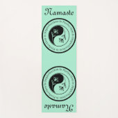 陰陽ミントグリーントレーニング、ピラティス ヨガマット (正面)