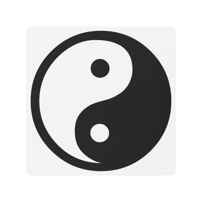 陰陽メタルウォールアートデコール メタルプリント (正面)