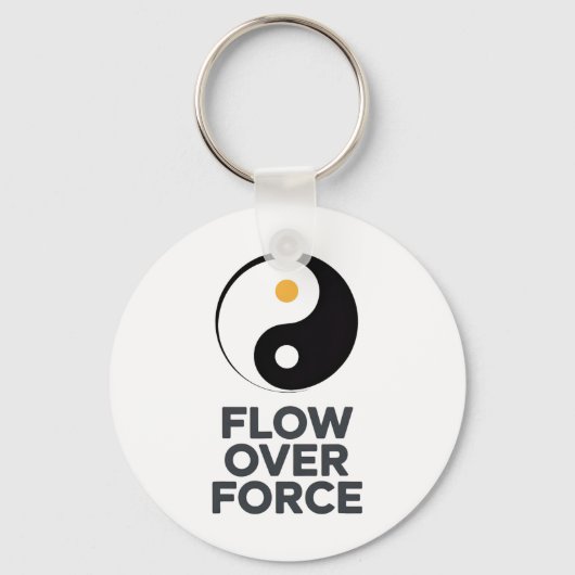 陰陽ヨガランスアパレル Flow Over Force _2  キーホルダー (正面)