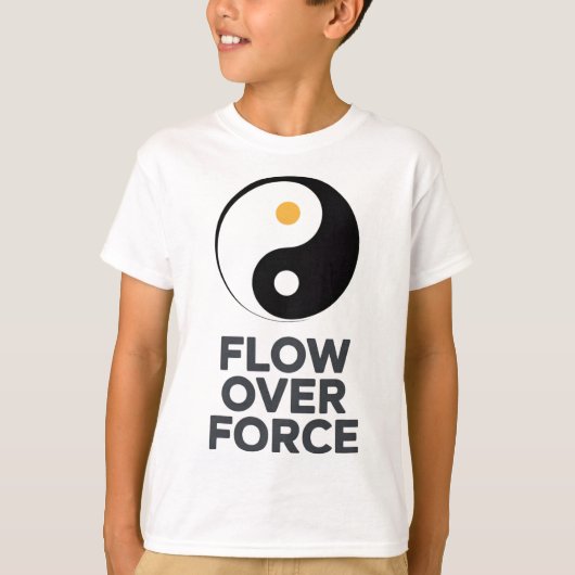 陰陽ヨガランスアパレル Flow Over Force _2  Tシャツ (正面)