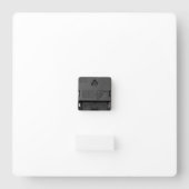 陰陽リザードシルバーブラックナンバーズ スクエア壁時計 (裏面)