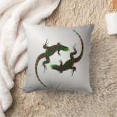 陰陽リザードシルバー クッション (ブランケット)