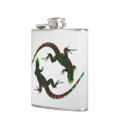 陰陽リザードシルバー フラスク (左)