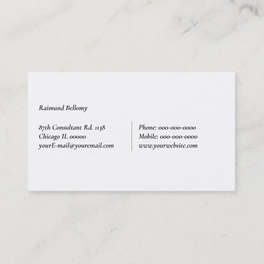 陰陽ロゴ名刺 名刺 (裏面)