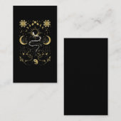 陰陽三日月太陽ヘビ 名刺 (正面/裏面)
