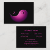 陰陽事業 – ピンク 名刺 (正面/裏面)