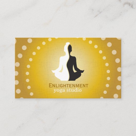 陰陽仲介ロゴ | ヨガ 名刺 (正面)
