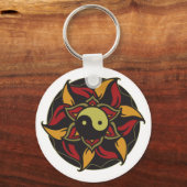 陰陽咲き蓮 キーホルダー (正面)