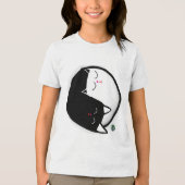 陰陽子猫 トライブレンドTシャツ (正面)