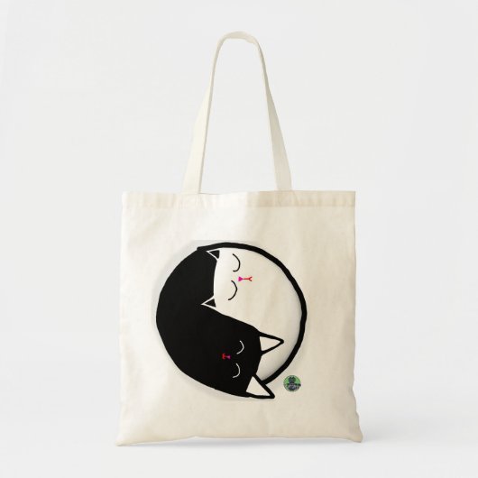 陰陽子猫 トートバッグ (正面)