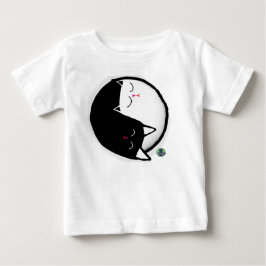 陰陽子猫 ベビーTシャツ
