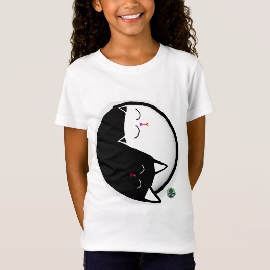 陰陽子猫 Tシャツ (正面)