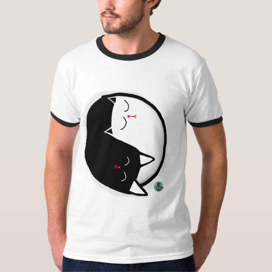 陰陽子猫 Tシャツ (正面)