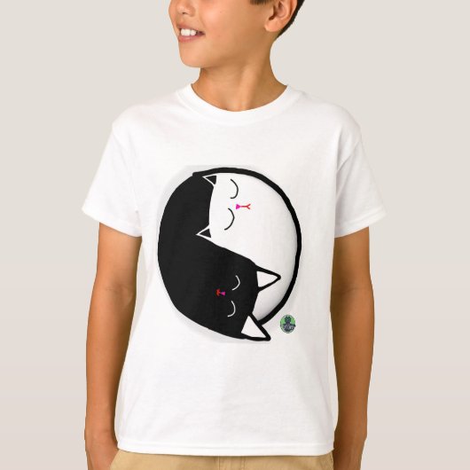 陰陽子猫 Tシャツ (正面)