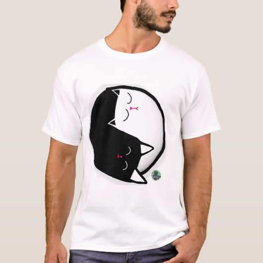 陰陽子猫 Tシャツ (正面)