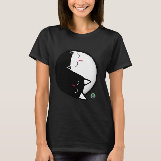 陰陽子猫 Tシャツ (正面)