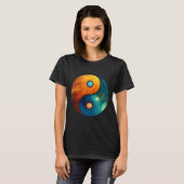 陰陽宇宙コスモス銀河系ユニバースアウター Tシャツ (正面フル)