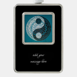 陰陽挿入 シルバープレートフレームオーナメント