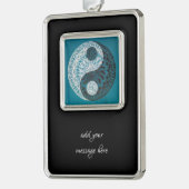 陰陽挿入 シルバープレートフレームオーナメント (左)