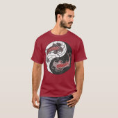 陰陽日本のコイ Tシャツ (正面フル)