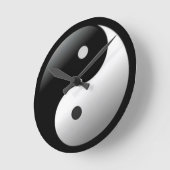 陰陽時計 ラウンド壁時計 (傾斜)