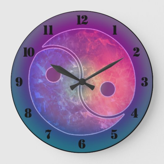 陰陽時計 ラージ壁時計 (正面)