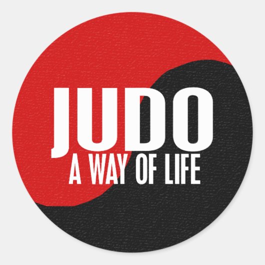 陰陽柔道1 ラウンドシール (正面)