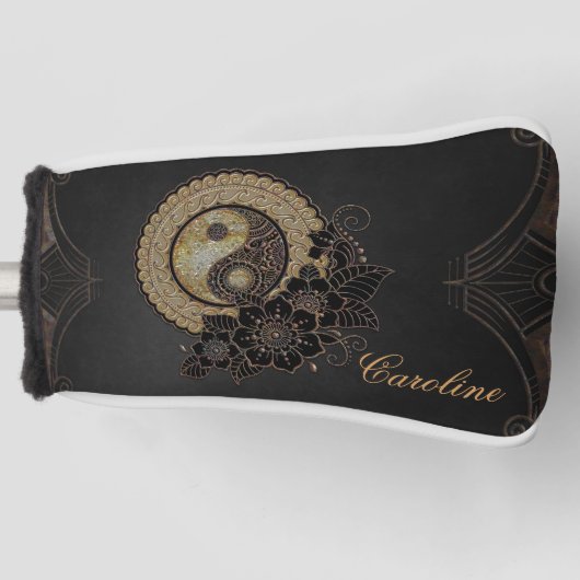 陰陽残高を表す記号 ゴルフヘッドカバー (正面)