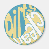 陰陽汚れクリーン食洗機マグネット黄/アクア マグネット (正面)