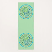 陰陽淡い色のグリーントレーニング、ピラティス ヨガマット (正面)