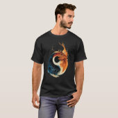 陰陽火と氷の竜 Tシャツ (正面フル)