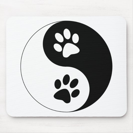 陰陽犬の足 マウスパッド (正面)