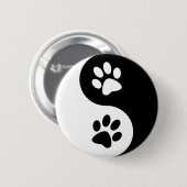 陰陽犬の足 缶バッジ (正面&裏面)